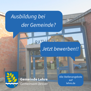 Bild vergr&ouml;&szlig;ern: Jetzt für eine Ausbildung bei der Gemeinde bewerben!