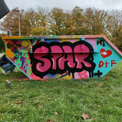 Bild vergr&ouml;&szlig;ern: Bevor es losging,haben die Jugendölichen in einem Workshop viele Tricks zum Graffiti sprühen gelernt.