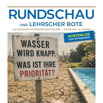 Das Titelblatt der Juliausgabe der Rundschau für Juli 2026.