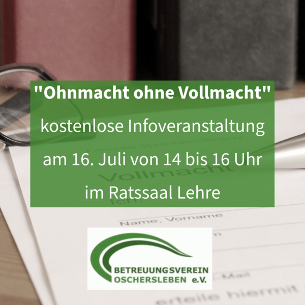 Bild vergr&ouml;&szlig;ern: Vortrag Ohnmacht ohne Vollmacht