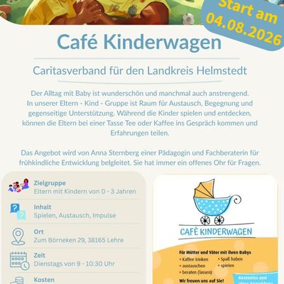 Café Kinderwagen findet ab dem 4. August wieder statt.