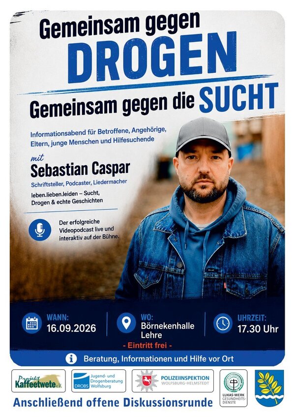 Bild vergr&ouml;&szlig;ern: Gemeinsam gegen Drogen Plakat