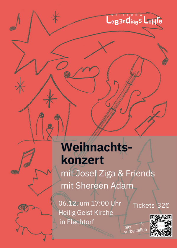 Bild vergr&ouml;&szlig;ern: Plakat für das Weihnachtskonzert "A Christmas Carol" mit Josef & Friends featuring Shereen Adam