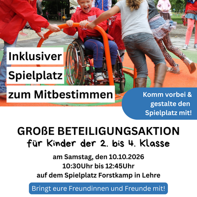 Bild vergr&ouml;&szlig;ern: Beteiligungsaktion Inklusiver Spielplatz
