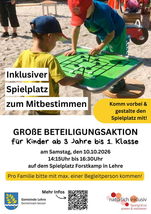 Bild vergr&ouml;&szlig;ern: Beteilgungsaktion Inklusiver Spielplatz