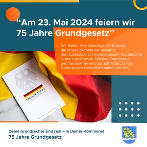 Bild vergr&ouml;&szlig;ern: Bild(NSGB): Heute vor 75 Jahren trat das Grundgesetz in Kraft.