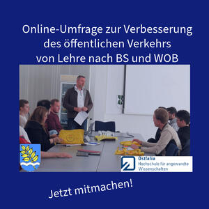 Bild vergr&ouml;&szlig;ern: Foto(Gemeinde Lehre): Kürzlich besuchte die Studierendengruppe Gemeindebürgermeister Andreas Busch und stellte ihm das Projekt vor.