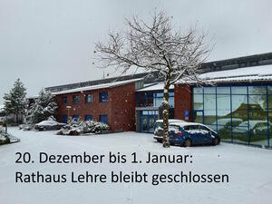 Bild vergr&ouml;&szlig;ern: Schnee_Rathaus_Schliessung