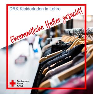 Bild vergr&ouml;&szlig;ern: Foto (DRK KV): Ehrenamtliche für Kleiderladen gesucht.