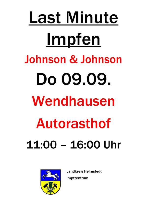 Bild vergr&ouml;&szlig;ern: Bild: (© Landkreis Helmstedt) Plakat zur Impfaktion in Wendhausen