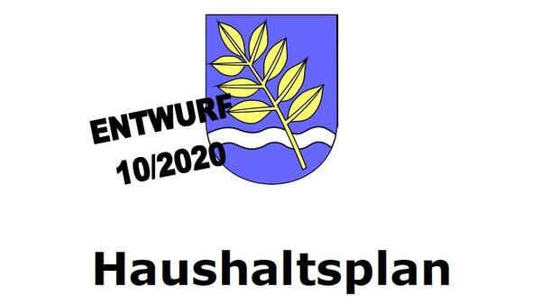 Bild vergr&ouml;&szlig;ern: Die Titelseite des Haushaltsplan-Entwurfs 2021.