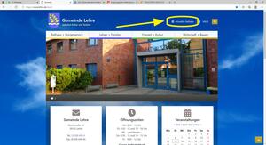 Bild vergr&ouml;&szlig;ern: Foto: (Quelle: Gemeinde Lehre): „Open R@thaus“ ist ein neues, virtuelles Angebot der Gemeinde Lehre, das jetzt im oberen Bereich der Homepage verlinkt ist.