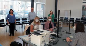Bild vergr&ouml;&szlig;ern: Foto (Gemeinde Lehre): Das Jobcenter Helmstedt bietet inzwischen regelmäßige Sprechstunden für Ukrainerinnen und Ukrainer direkt vor Ort in Lehre an.