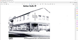 Bild vergr&ouml;&szlig;ern: Verwaltungsgebäude Spar- und Darlehenskasse Lehre 1967